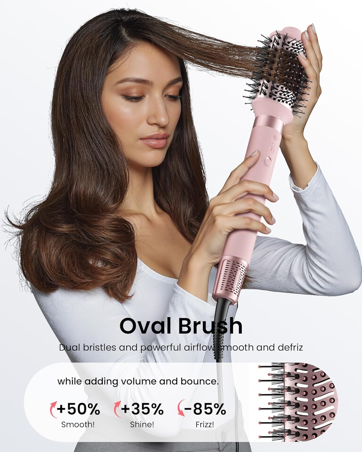 5 in 1 Hot Air Styler Wrap – High-Speed Hair Dryer Brush with Auto Wrap Curlers, Fast Drying & Frizz-Free Styling, No Heat Damage, Volumizing Brush with Travel Bag Gift for Women - Image 4