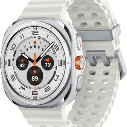 Samsung Galaxy Watch Ultra (2024) 47mm LTE AI Smartwatch w/Energy Score, Wellness Tips, Heart Rate Tracking, Sleep Monitor, Fitness Tracker, GPS, Titanium White [US Version, 1Yr Manufacturer Warranty]