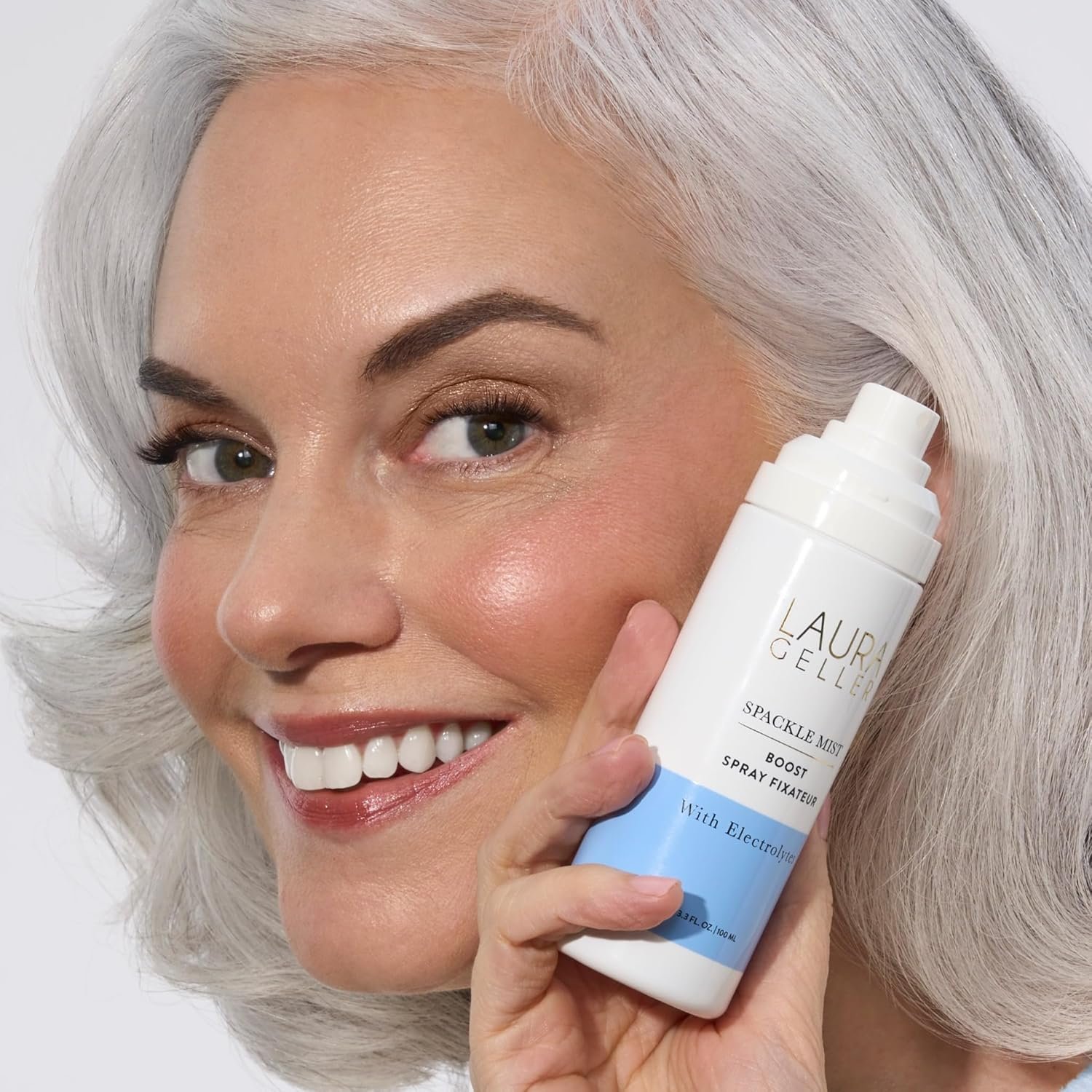 LAURA GELLER NEW YORK Spackle Mist Boost Setting Spray with Electrolytes - Long-Lasting Makeup Spray with Blue Light Protection - Dewy Skin Makeup Setting Spray - Image 5