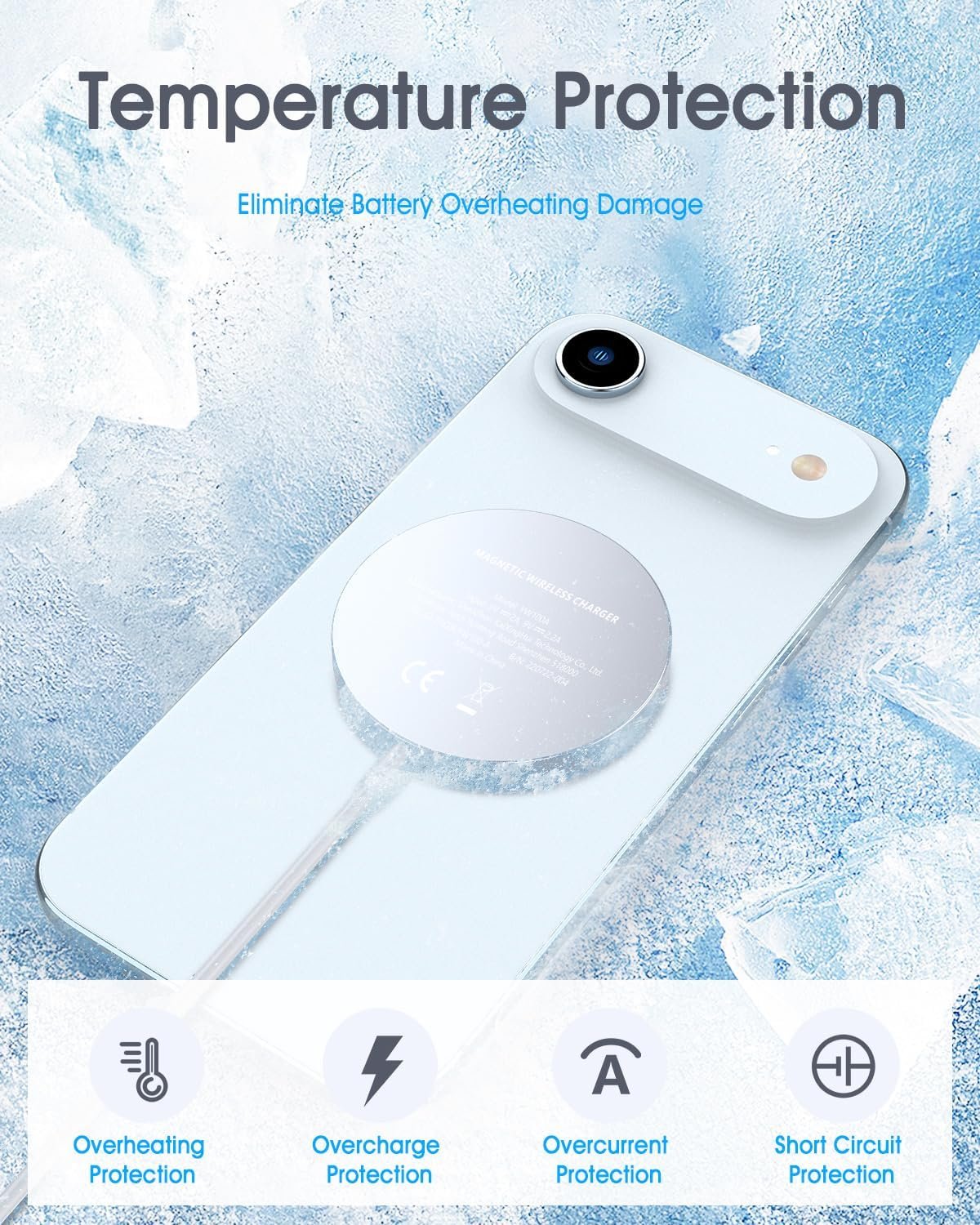 for Apple Mag-Safe Charger 2 Pack, Magnetic Wireless Charger for iPhone 17/17 Pro/17 Pro Max/Air/16 15 14 13 12 Pro Max Plus mini, Charging Pad for Airpods Pro 3 2,Strong Magnet, Silver - Image 4