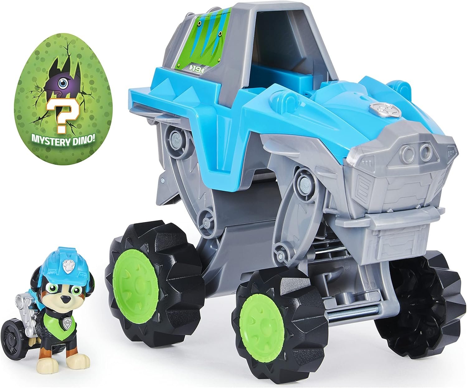Paw Patrol, Dino Rescue Rex’s Transforming Vehicle with Mystery Dinosaur Figure