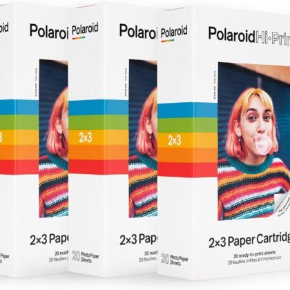 Polaroid Hi-Print Paper - Triple Pack of 2x3 Paper Cartridge (60 Sheets)