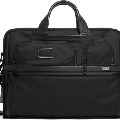 TUMI - Compact Large Screen Laptop Brief Bag - Professional Briefcase - Fits Up to 17" Laptops & Tablets - Black