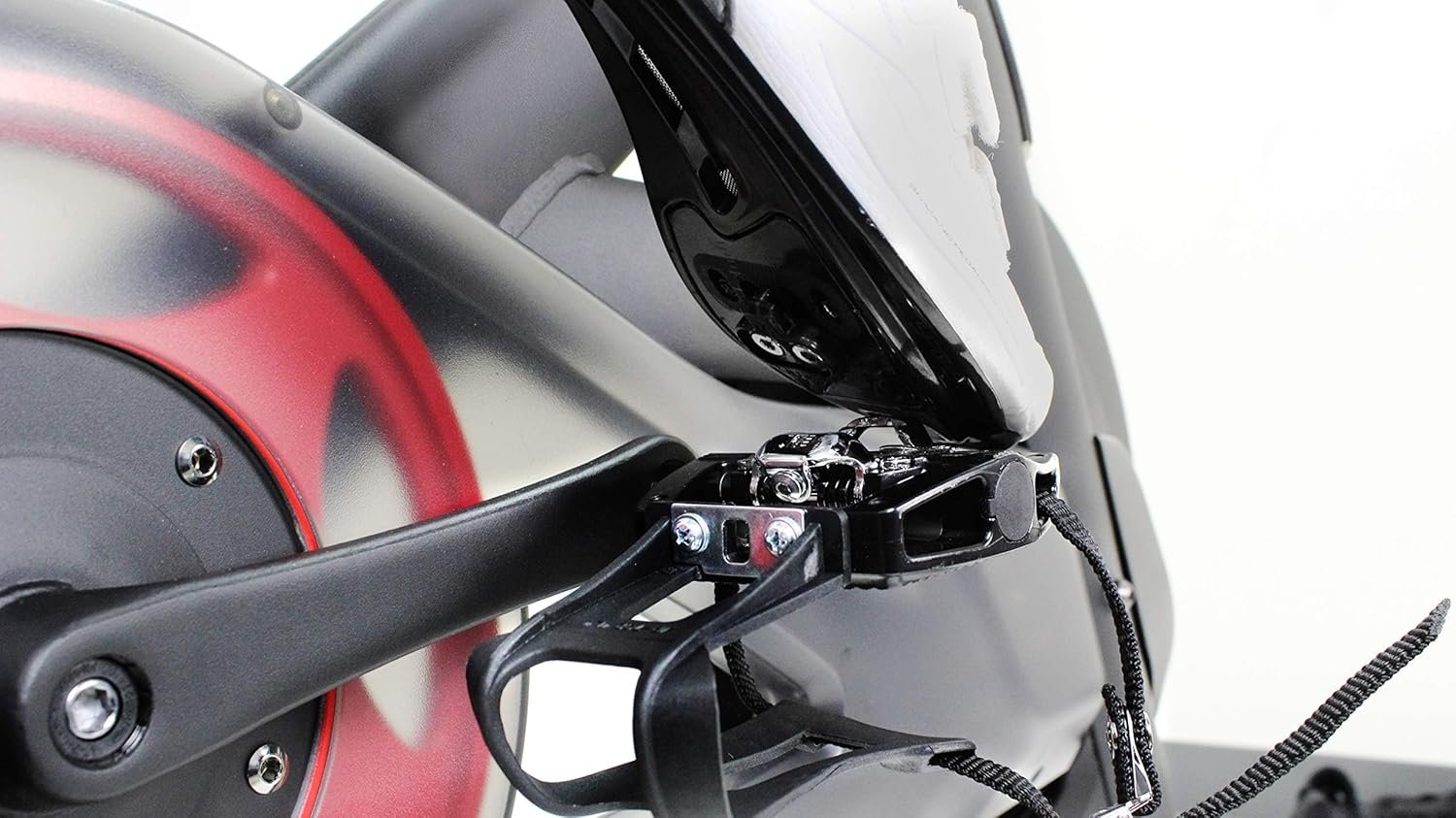 BV Bike Pedals Shimano SPD/Look Delta Compatible 9/16'' with Toe Clips - Peloton Pedals for Regular Shoes - Toe Cages for Peloton Bike - Exercise Bike Pedals - Universal Fit Bicycle Pedal - Image 4