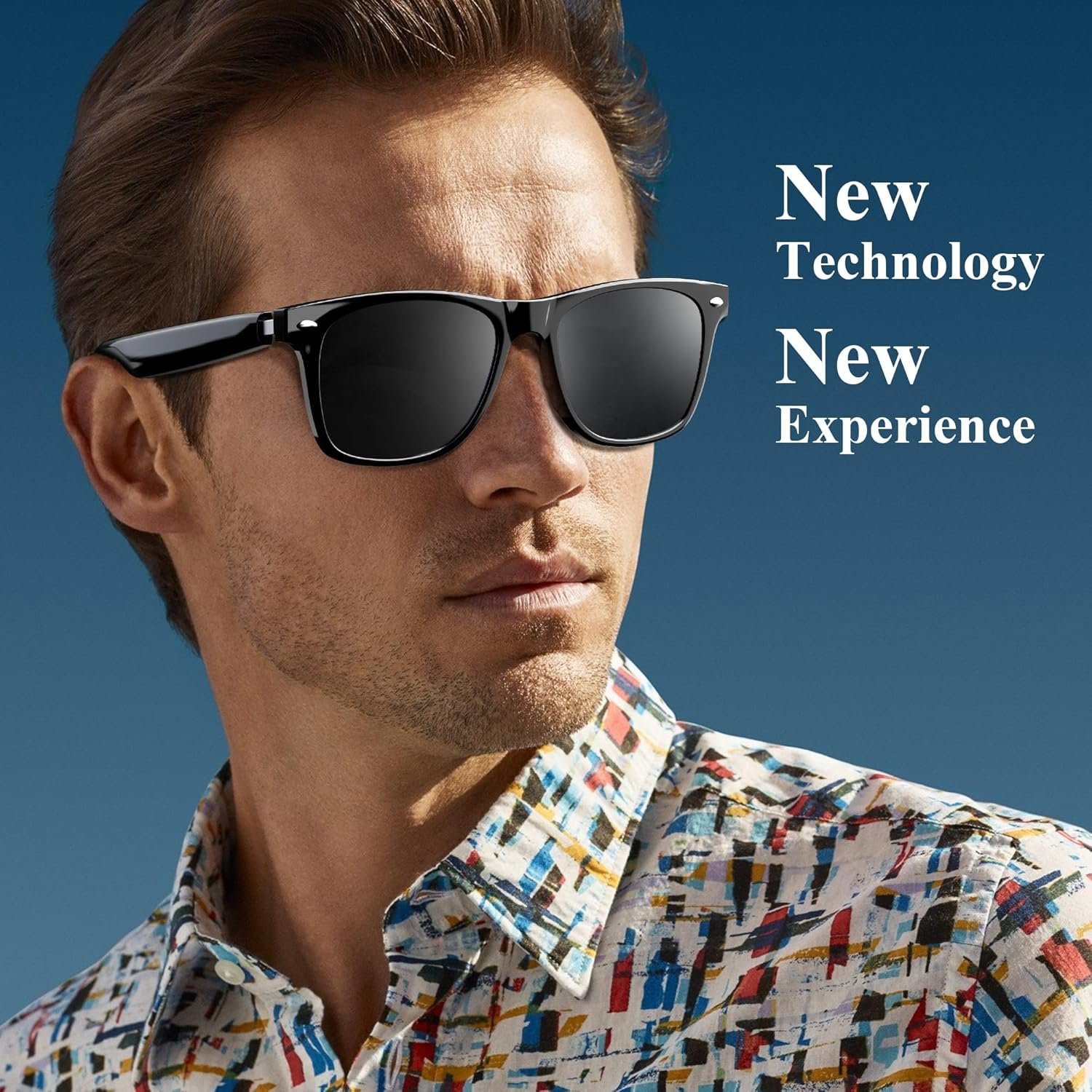 Blackview Smart Glasses, 5.3 Bluetooth Sunglasses with Open Ear Speaker, Voice Assistant Compatible, Blue Light Blocking Lens - Image 6