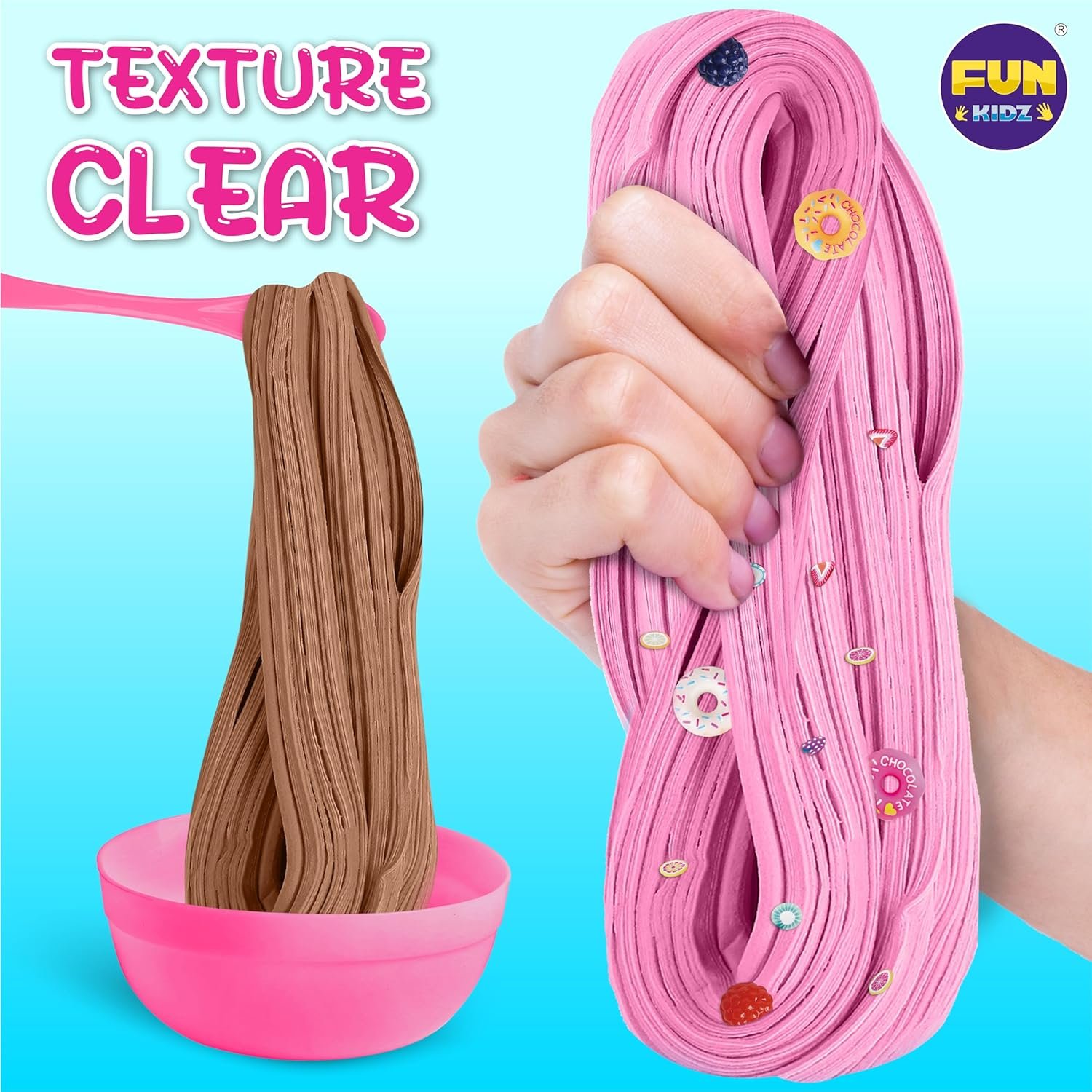 Gift Butter Slime Kit for Girls 10-12, FunKidz Ice Cream Soft Slime Making Kit Ages 8-12 Kids Slime Toys Ideal Birthday Party Present - Image 5