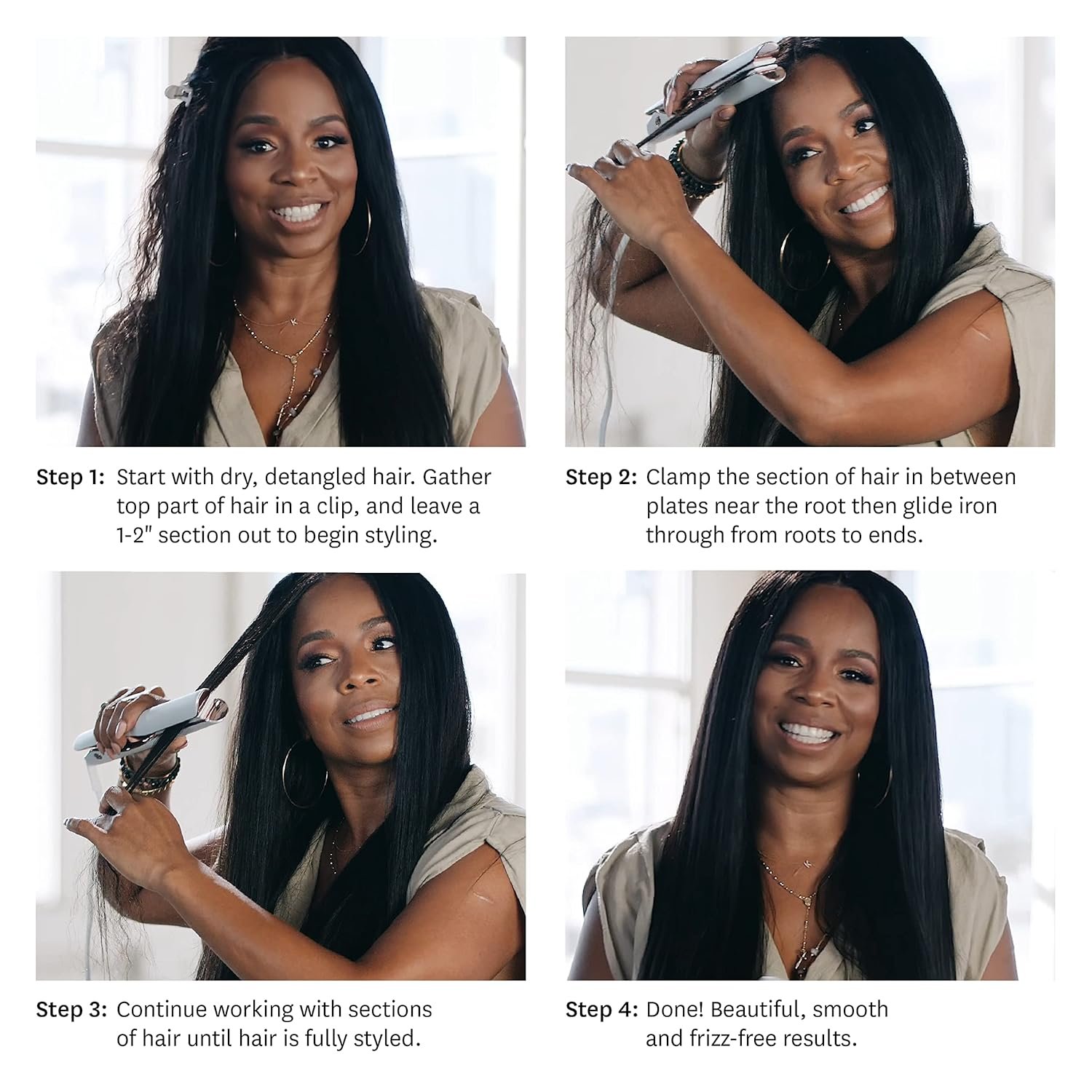 T3 Smooth ID 1” Flat Iron with Touch Interface - Digital Ceramic Flat Iron with Interactive HeatID Technology for Automatic Heat Setting Personalization - Image 13