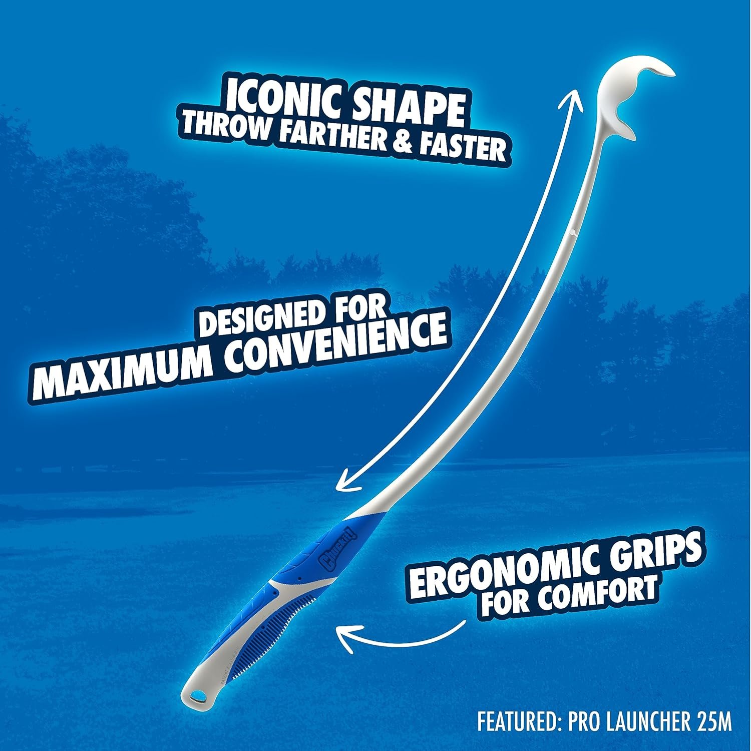 Chuckit! Dog Ball Launcher - Pro 25" with Medium (2.5"), Dog Fetch Ball Thrower, For Dogs 20-60 Pounds, Made in USA - Image 3