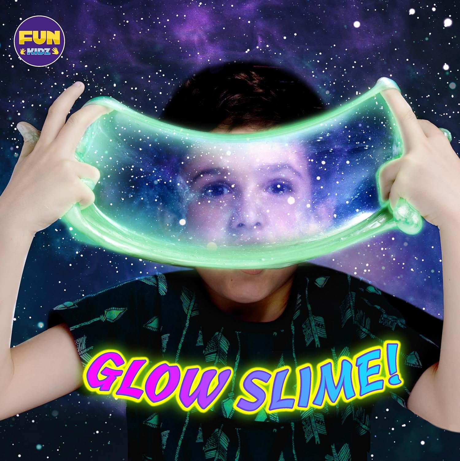 Toy Galaxy Slime Kit for Boys Girls 10-12, FunKidz Ultimate Metallic Slime Making Kit for Kids Ages 8-10 D.I.Y. Glow, Galactic, Fun Slime Gifts - Image 7