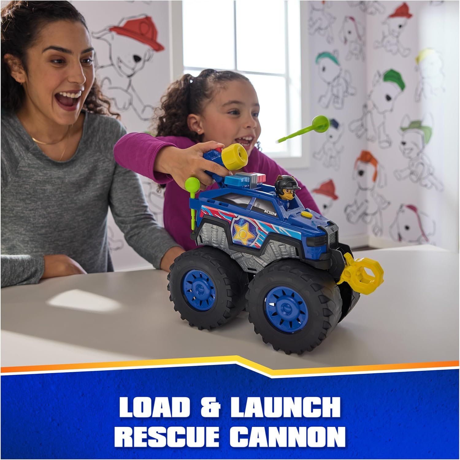 Paw Patrol: Rescue Wheels Chase’s Power Haulin’ Cruiser, Toy Truck with Launcher, Motorized Winch, Lights & Sounds, Kids Toys for Boys & Girls Ages 3+ - Image 6