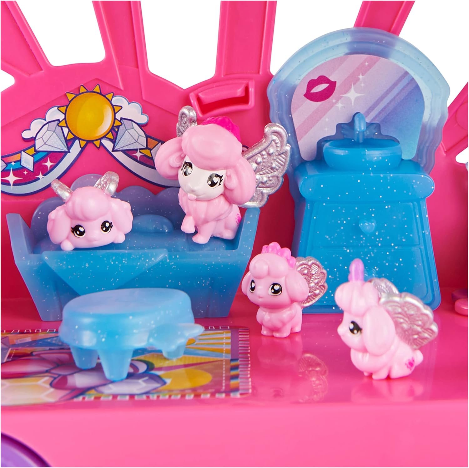 HATCHIMALS - Surprise Family Rainbow Camper Car Playset - Transformable Camper Van for New Adventures with Collectable Hatchimals Figures - Family Theme - Children's Toy 5+ - Image 10