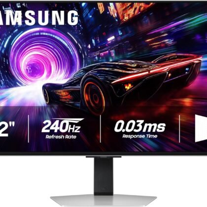 SAMSUNG 32” Odyssey QD-OLED G8 (G81SF), 4K, 240Hz, Gaming Monitor, 0.03ms Response Time, DisplayHDR True Black 400, AMD FreeSync™ Premium Pro, G-Sync Compatibile, 3 Yr Warranty, LS32FG810SNXZA, 2025