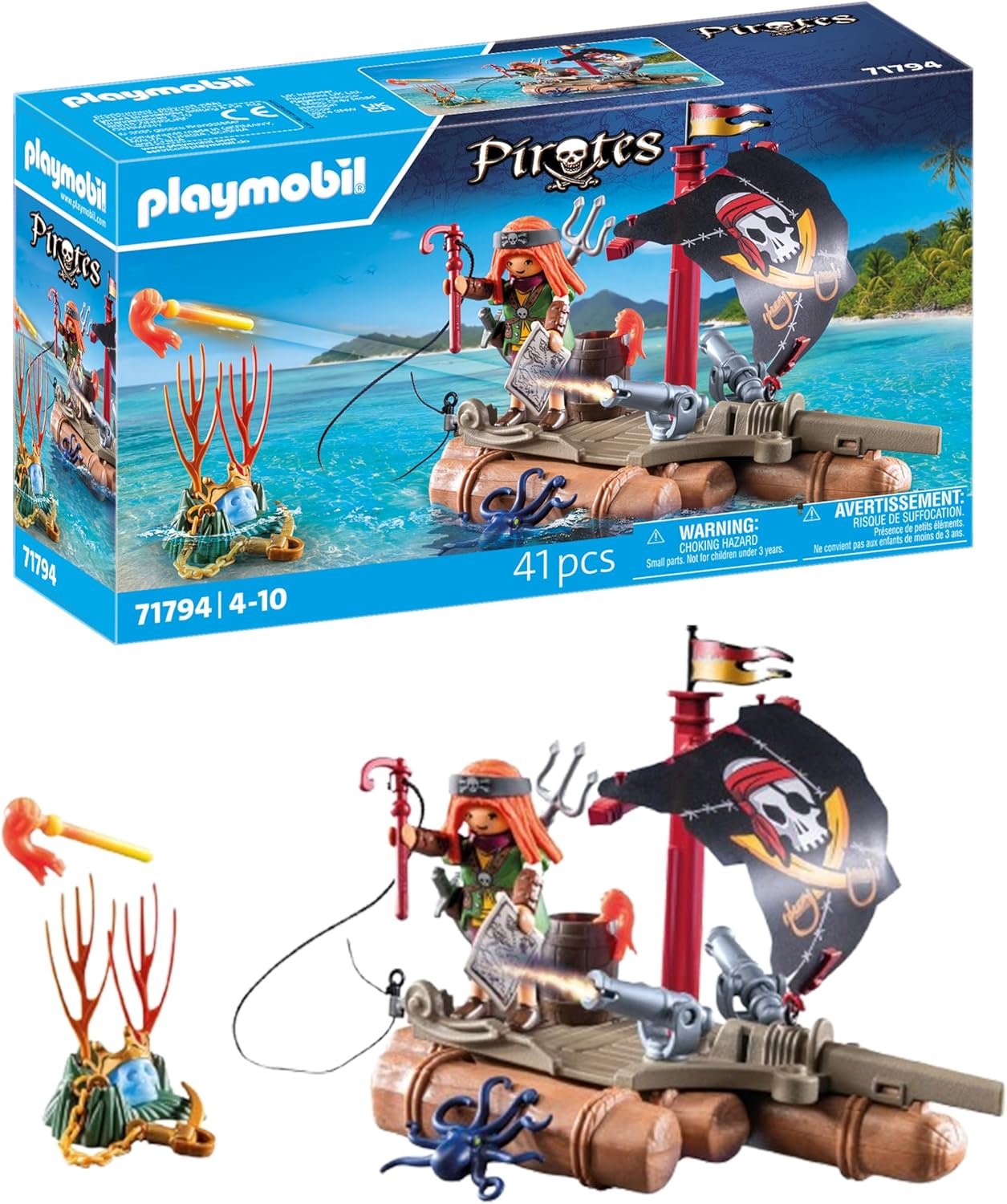 Playmobil Pirate Raft with Treasure