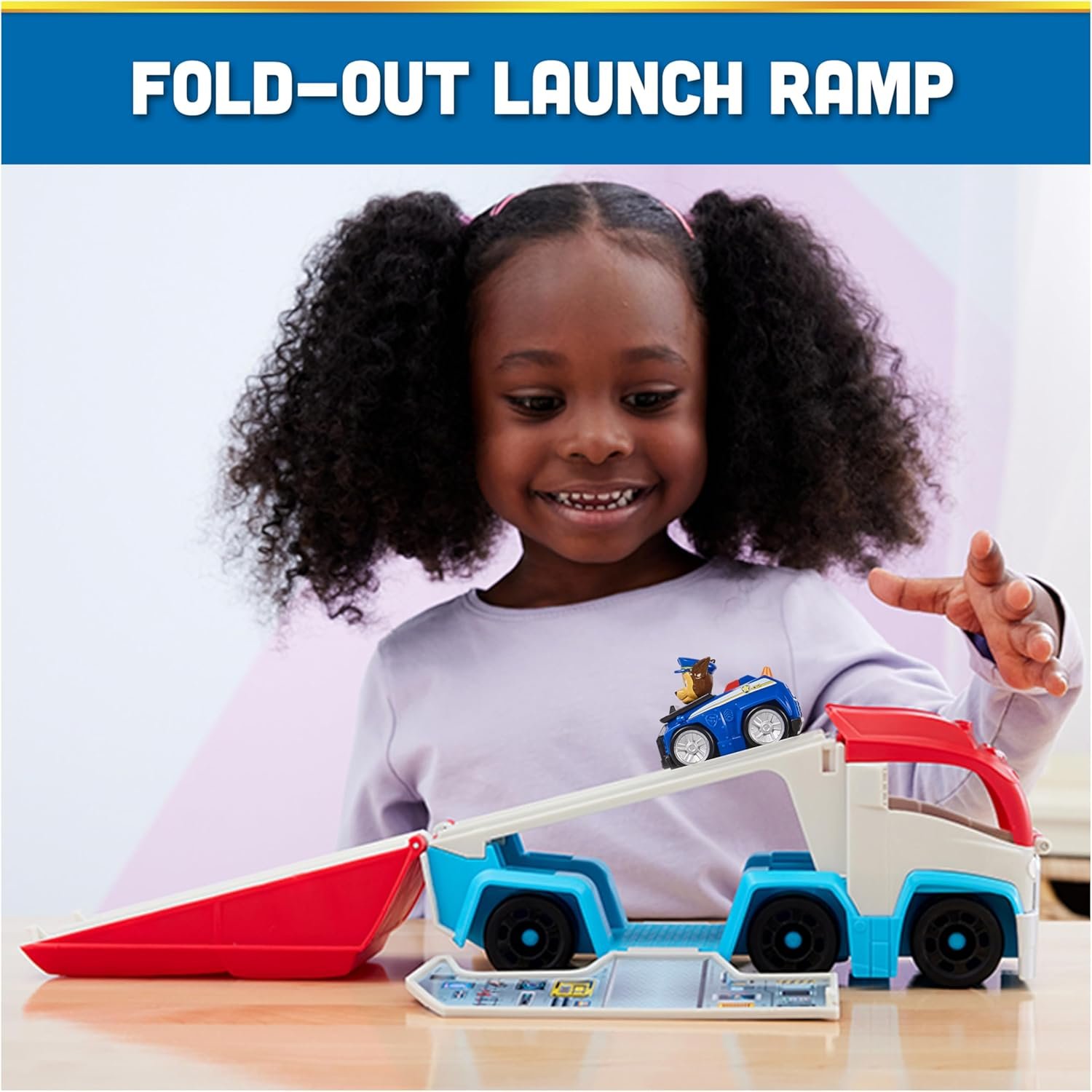 Paw Patrol: Pup Squad Patroller Team Vehicle, Toy Truck with Collectible Chase Toy Car, Kids Toys for Boys & Girls Ages 3+ - Image 5