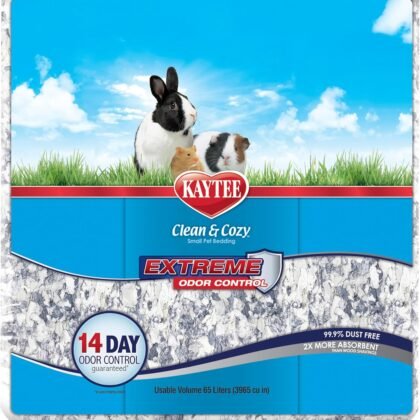 Kaytee Clean & Cozy Extreme Odor Control Bedding, Made for Small Animals, 65 Liters
