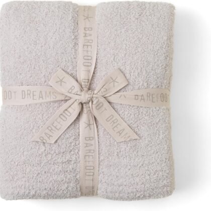 Barefoot Dreams CozyChic Throw, Stone 54" x 72"