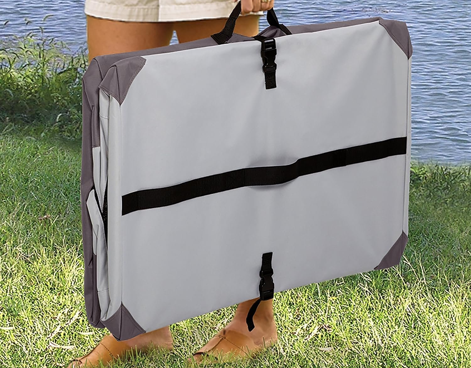 MidWest Homes for Pets Canine Camper Sportable, 36-inch Portable Tent Crate for Dogs, Soft-Sided, Folding Frame, Mesh Windows, Zip Door, Water-Resistant, Includes Pad - Image 2