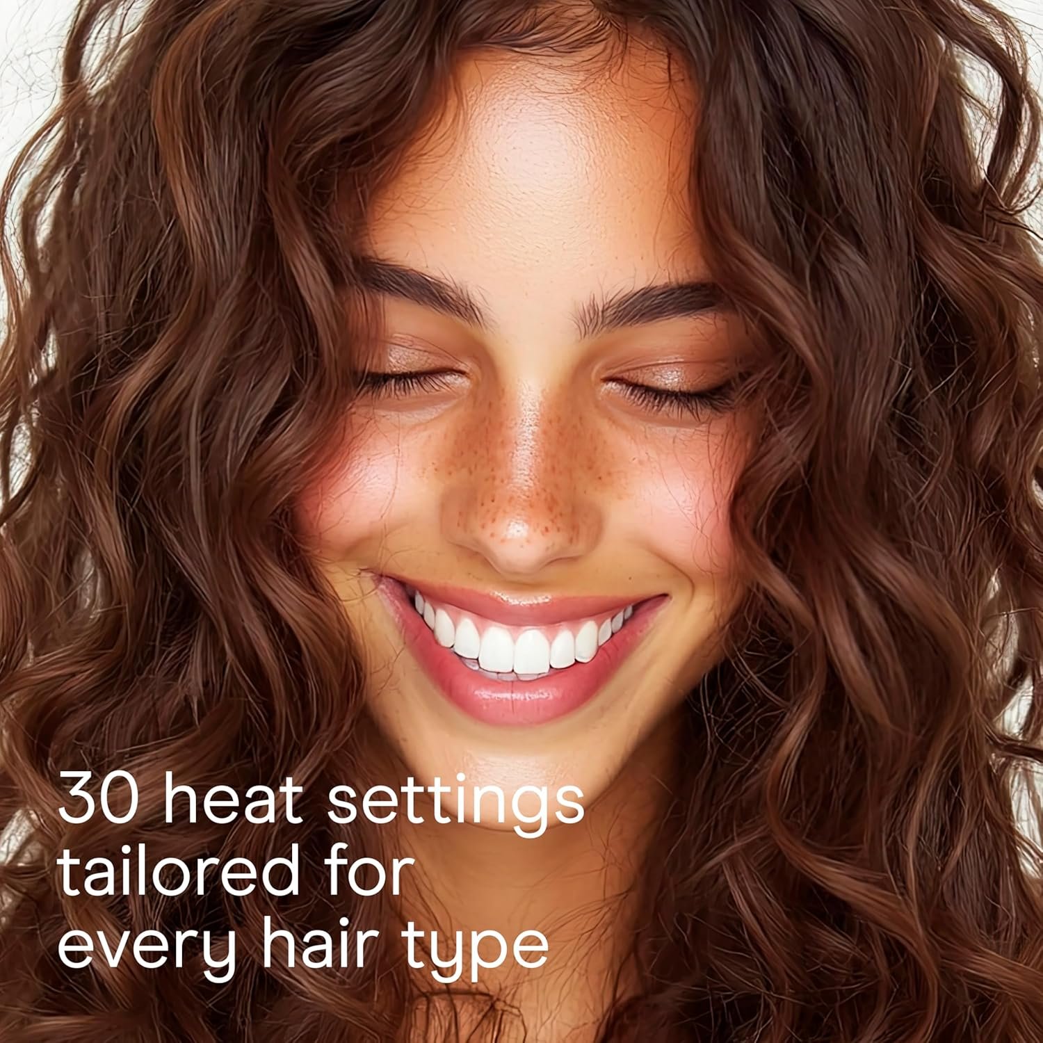 Conair Double Ceramic Tapered Curling Wand, Hair Wand Tapers 1¼ Inch to ¾ Inch to Produce Beachy Waves, 30 Heat Settings, For All Hair Types and Textures, White - Image 7