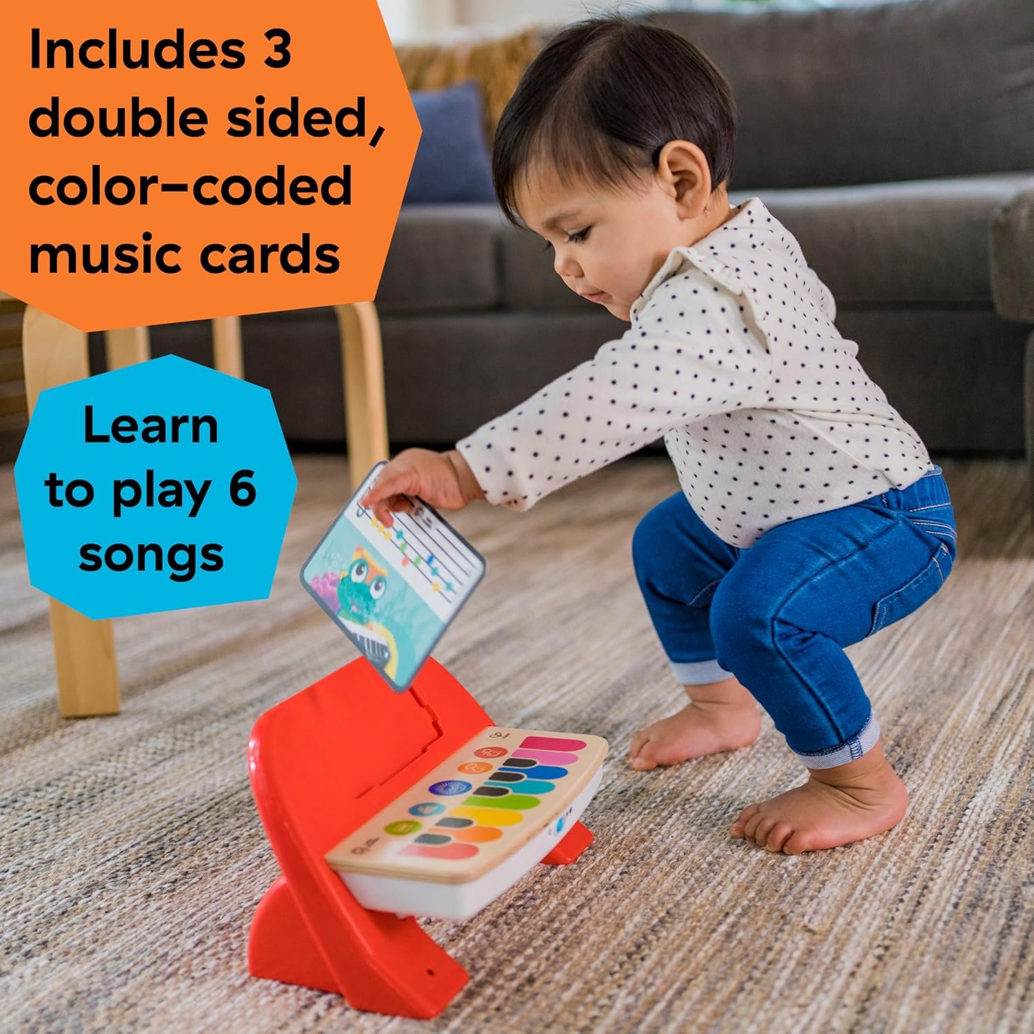 Baby Einstein Cal’s First Melodies Magic Touch Wooden Piano Musical Baby Toy, Ages 6 Months + - Image 5