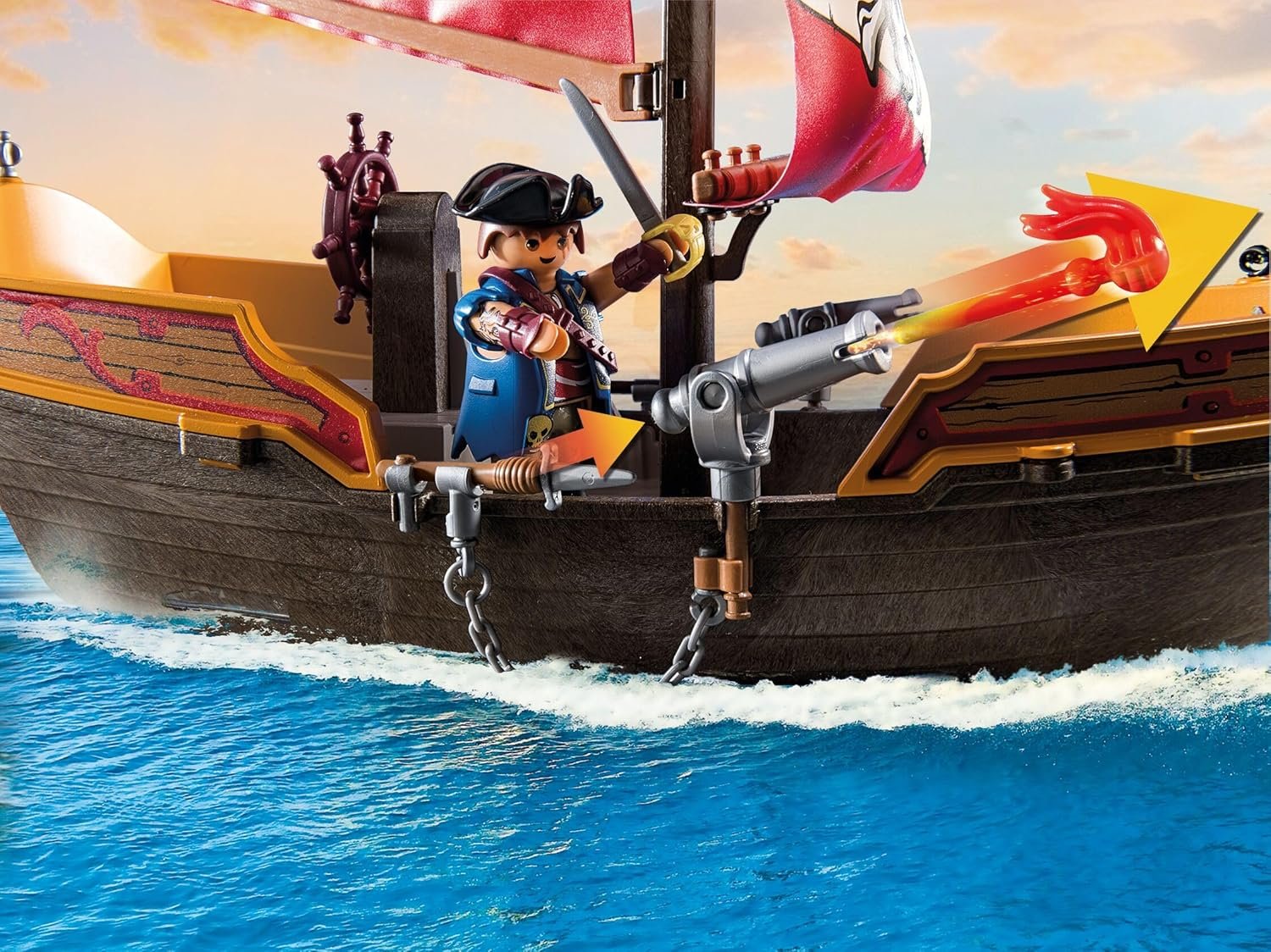 Playmobil Pirate Ship - Image 3