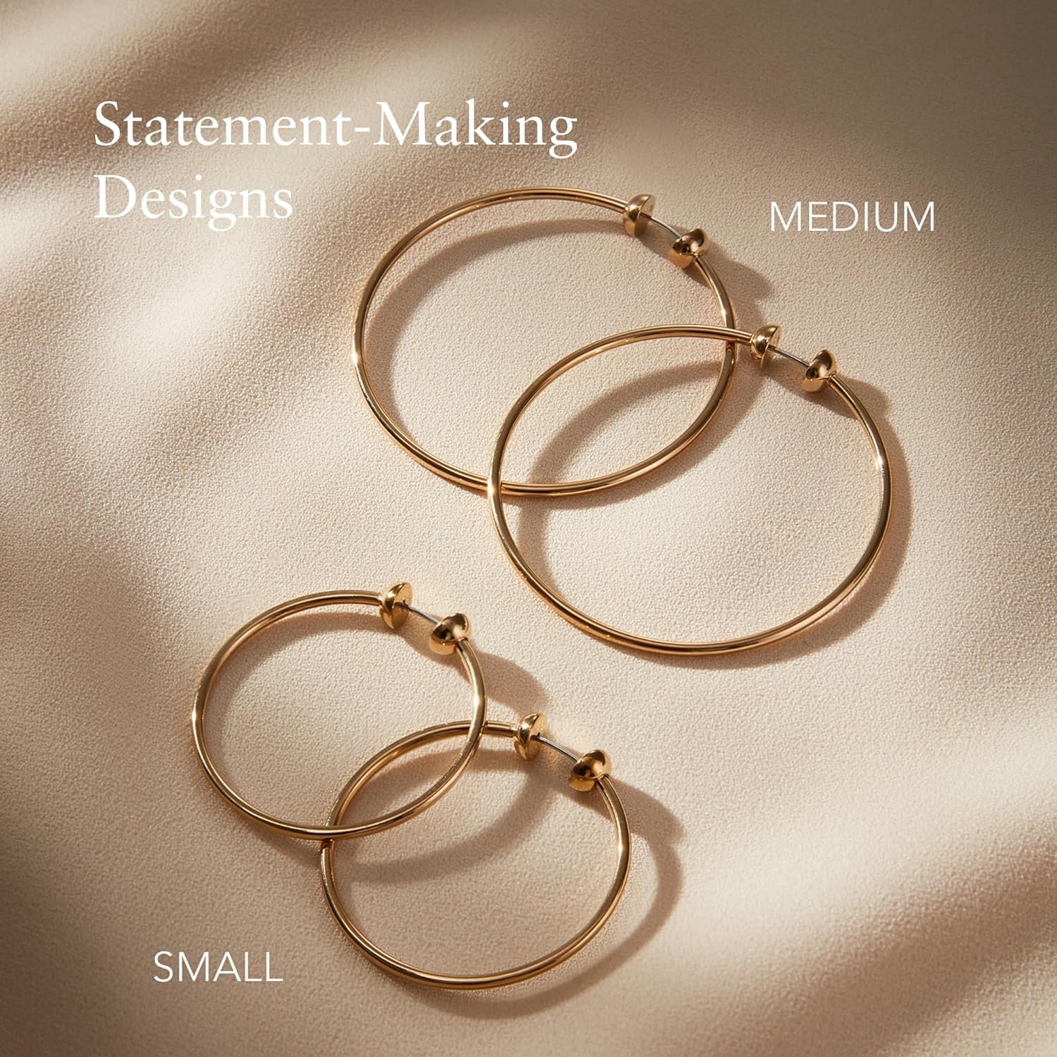 JENNY BIRD Icon Hoop Earrings - Medium - Image 4