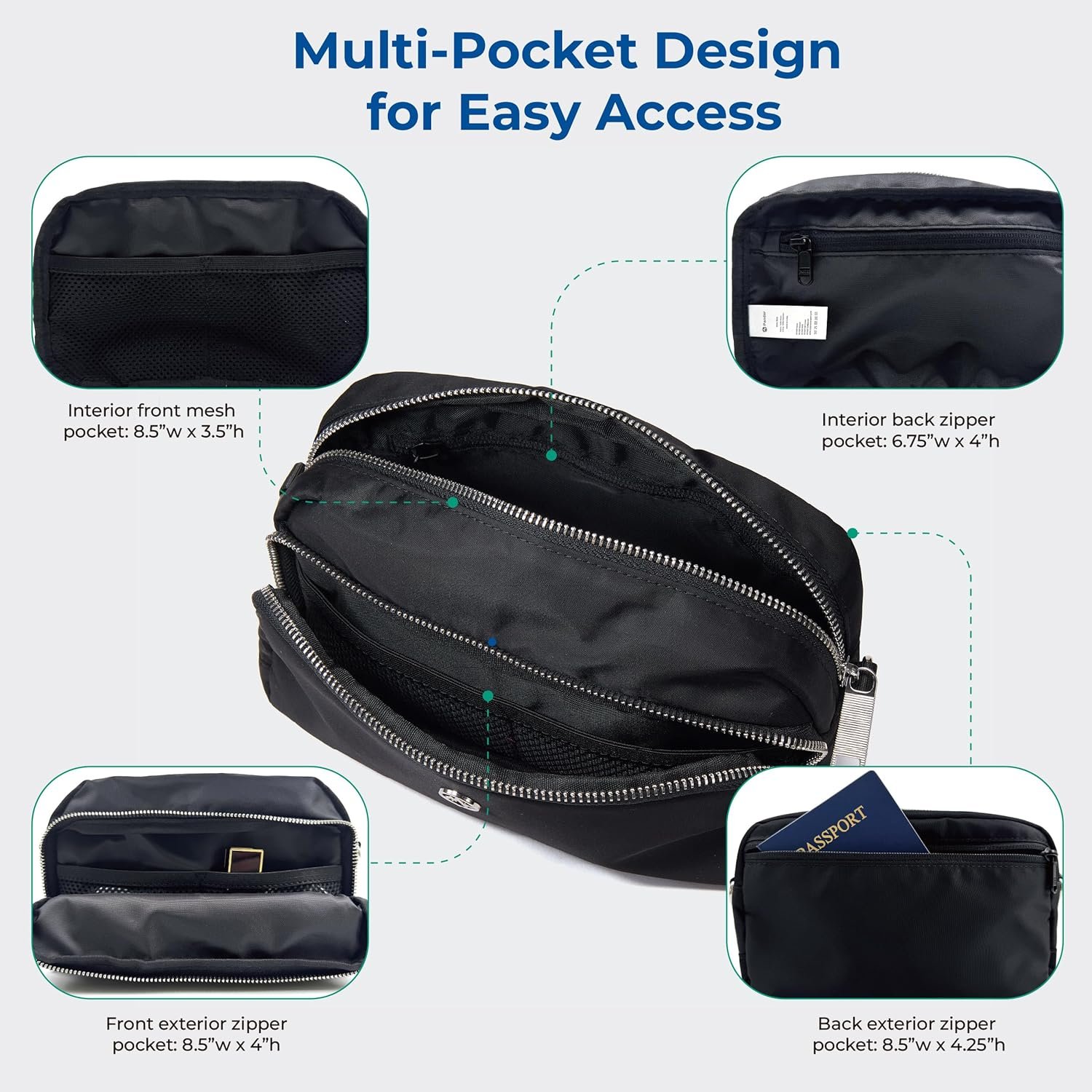 Pander Crossbody Sling Bag – Everyday Purse with Adjustable Strap, Perfect for Travel, Errands, and Daily Use - Image 7