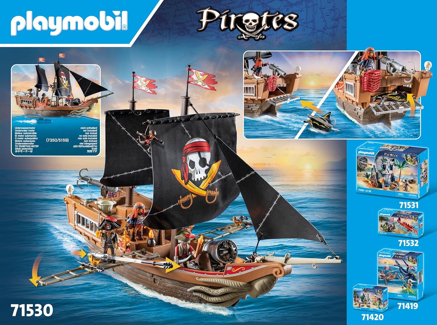 Playmobil Pirates: Large Pirate Ship - Image 8