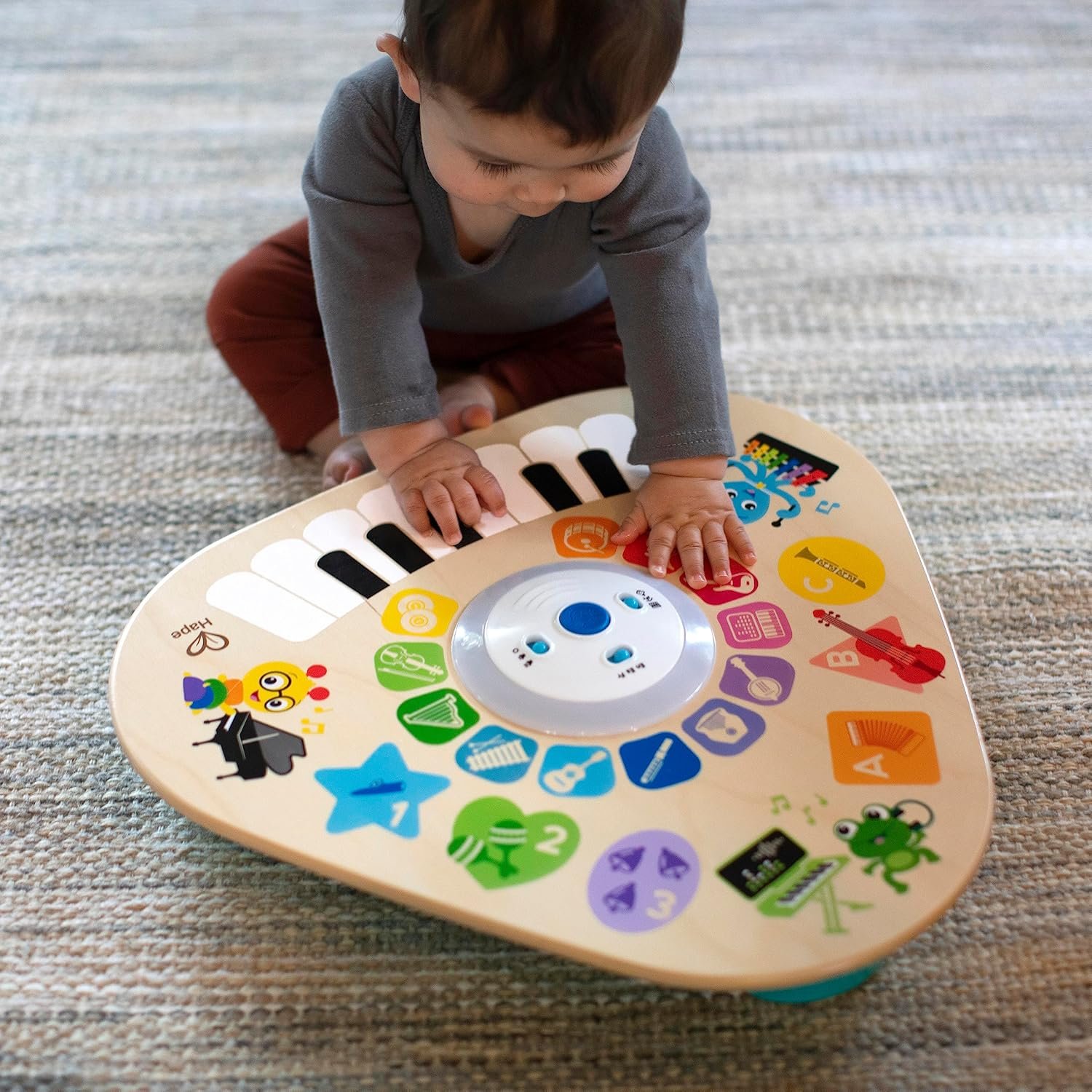 Baby Einstein Clever Composer Tune Table Magic Touch Electronic Wooden Activity Toddler Toy, Ages 6 Months + - Image 3