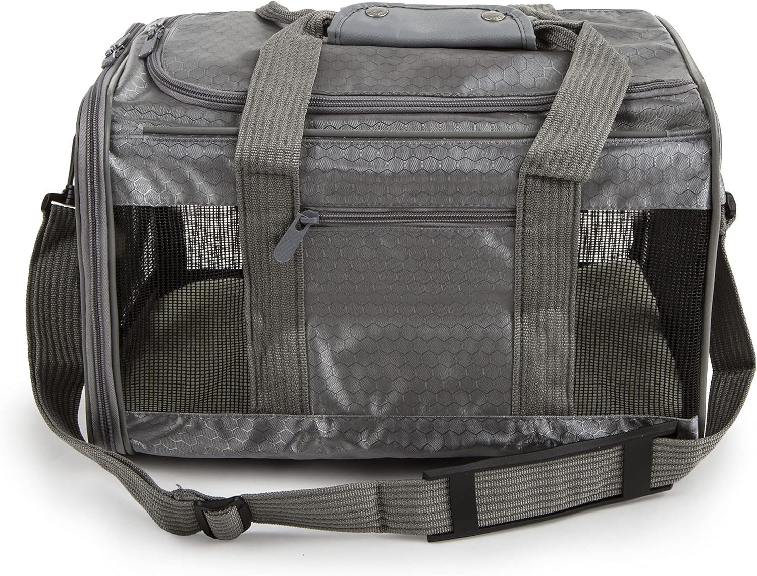 Sherpa To Go Travel Pet Carrier, Airline Approved & Guaranteed On Board - Gray, Medium - Image 3