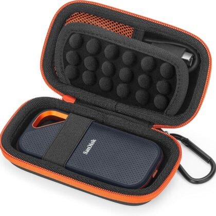 Yinke Hard Case for SanDisk Extreme Pro/SanDisk Extreme Portable External SSD 500GB 1TB 2TB, Travel Case Protective Cover Storage Bag