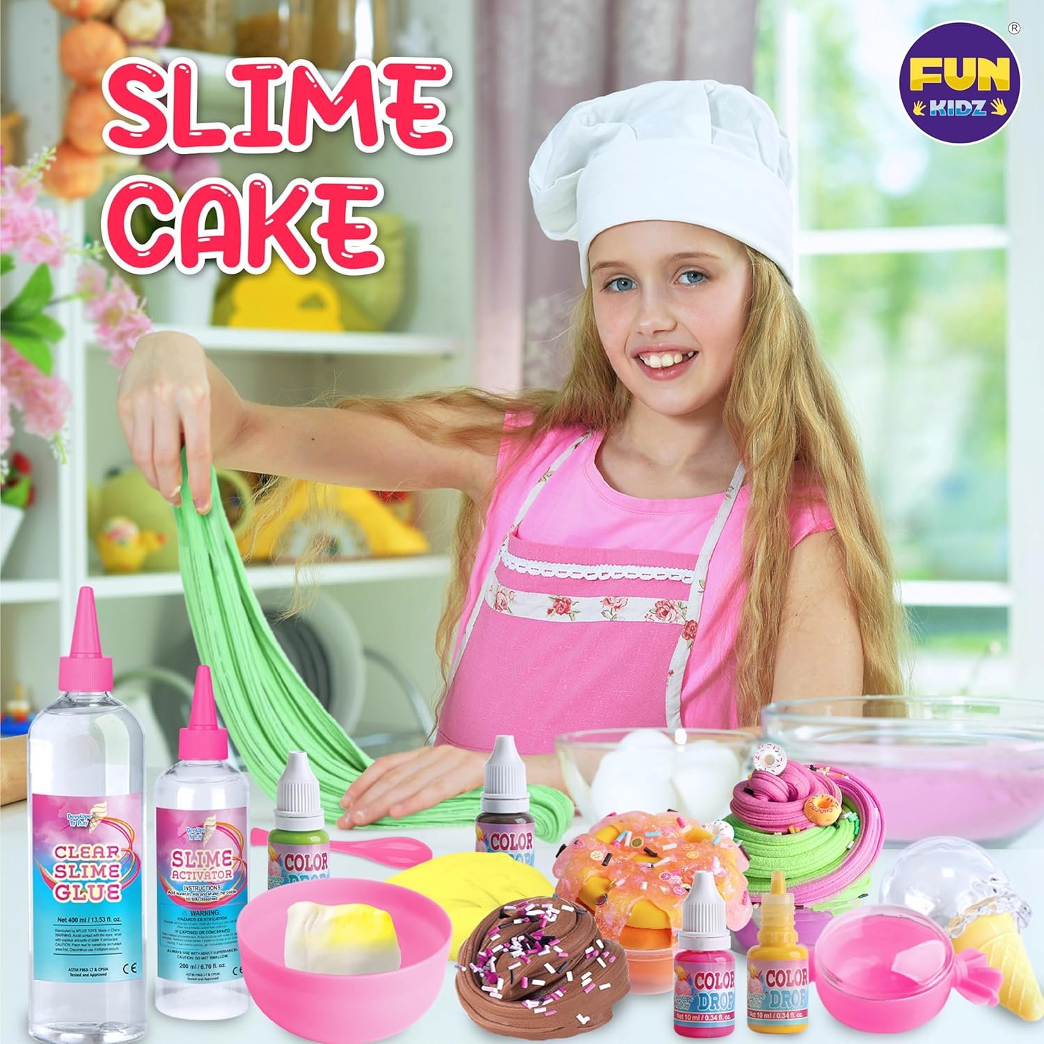 Gift Butter Slime Kit for Girls 10-12, FunKidz Ice Cream Soft Slime Making Kit Ages 8-12 Kids Slime Toys Ideal Birthday Party Present - Image 2