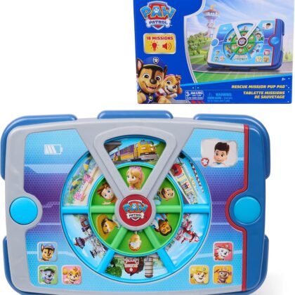 Paw Patrol Academy Rescue Mission Pup Pad, Interactive Toy with Lights, Sounds & Music, Pretend Play Kids Toys for Boys & Girls Ages 3 and Up