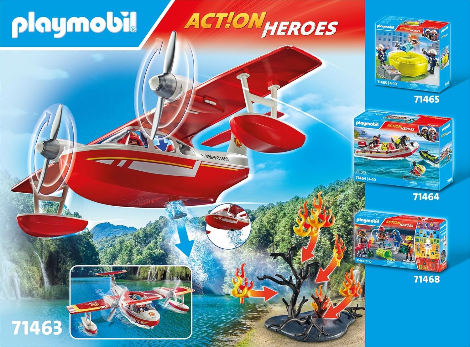 Playmobil Firefighting Seaplane - Image 8