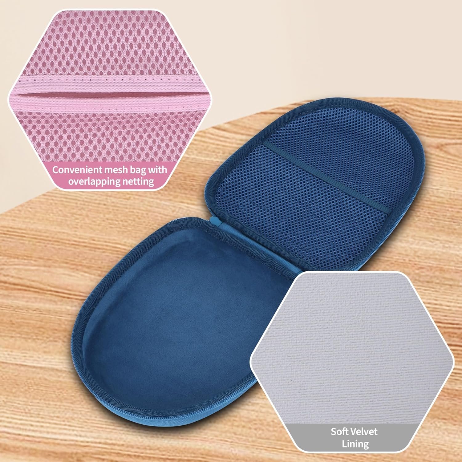 Hard Case Replacement for Sony WH-1000XM6, WH-1000XM5, WH-1000XM4, WH-1000XM3 Noise Canceling Headphones, Portable Travel Headphone Cases (Black Case) - Image 4