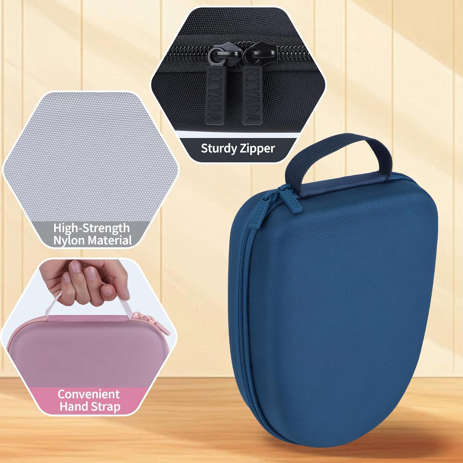 Hard Case Replacement for Sony WH-1000XM6, WH-1000XM5, WH-1000XM4, WH-1000XM3 Noise Canceling Headphones, Portable Travel Headphone Cases (Black Case) - Image 5