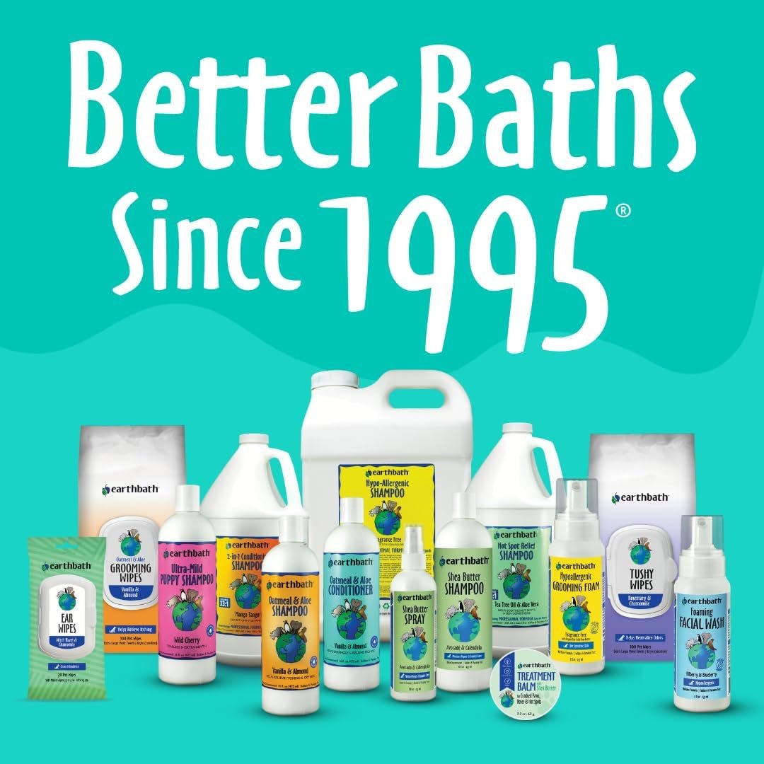 earthbath, Ultra-Mild Puppy Shampoo and Oatmeal & Aloe Conditioner - Best Dog Shampoo and Conditioner, Made in USA, 100% Cruelty Free Dog Wash, Soothing Oatmeal Shampoo for Dogs - 16 Oz (1 Set) - Image 6