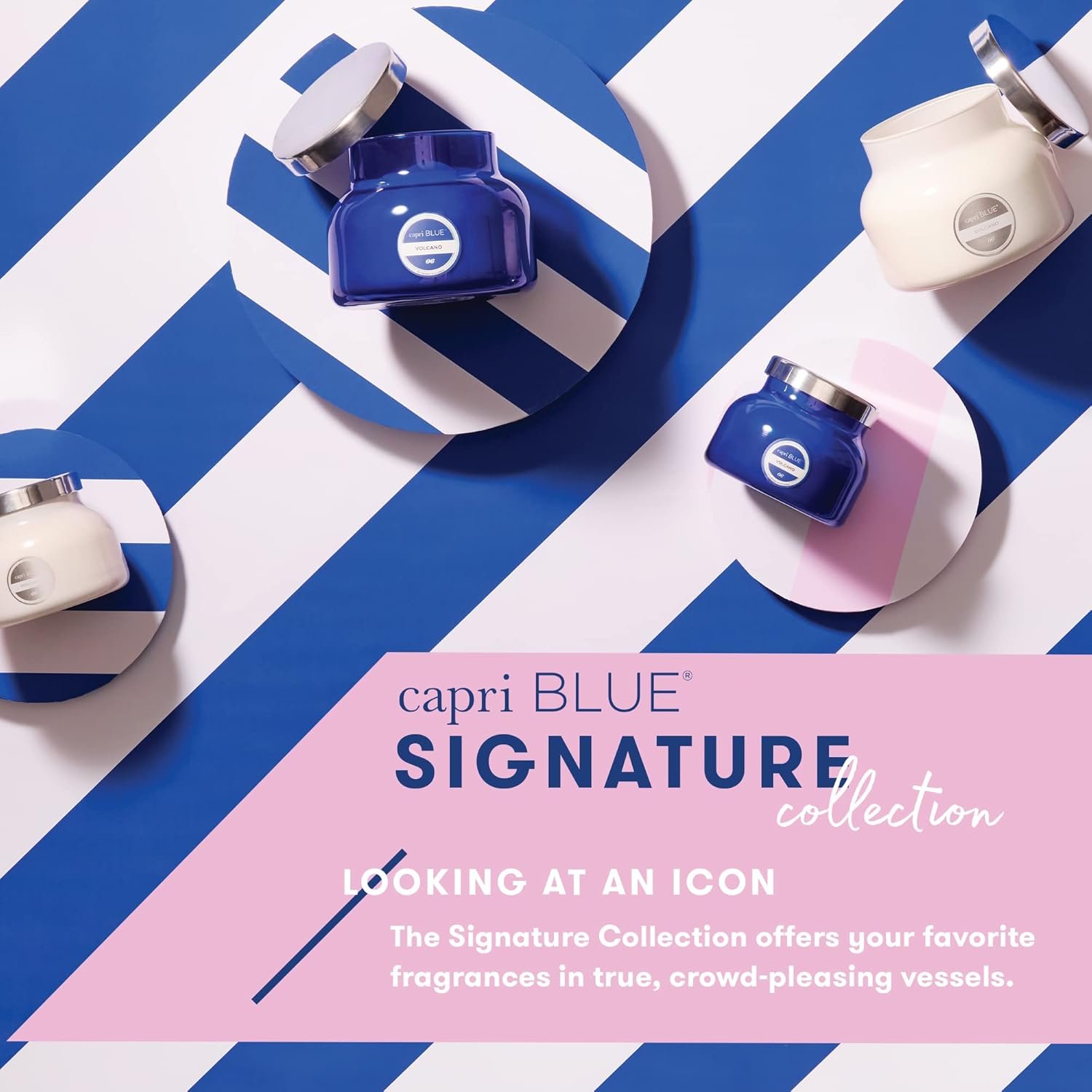 Capri Blue Volcano Scented Mini Tin Jar Candle - Luxury Candles for Home Scented with Tropical Fruit & Sugared Citrus - Soy Candle Wax Blend (Blue, 3 oz) - Image 6