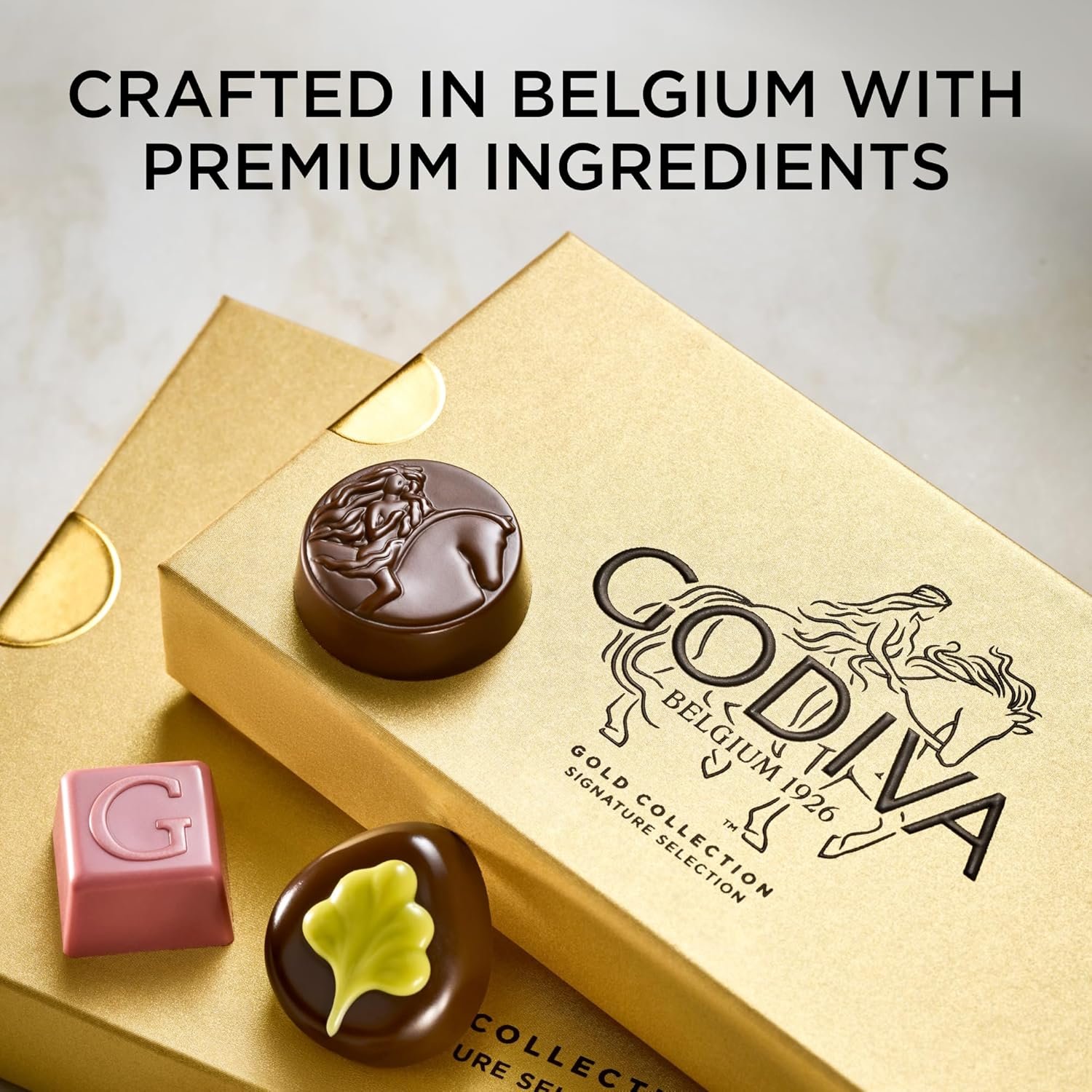 Godiva Gold Assorted Chocolate Gift Box, Belgian Dark and Milk Chocolates with Pralinés, Ganaches & Caramels, Gourmet Gift for Birthdays, Holidays, Kosher, 30 Pc - Image 4