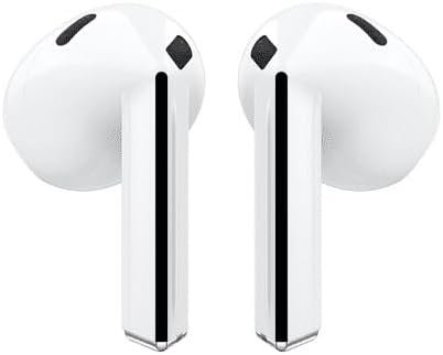 Samsung Galaxy Buds3 (2024, ANC) Water Resistant, AI Real-Time Language Interpreter, True Wireless Bluetooth 5.4 Earbuds, Hi-Fi Sound, Noise Cancelling, Touch Control, International Model (White)