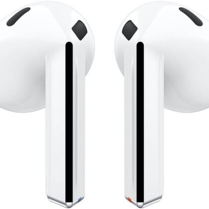 SAMSUNG Galaxy Buds 3 AI True Wireless Bluetooth Earbuds, Sound Optimization, Real-Time Interpreter, Noise Cancelling, Redesigned Fit, Touch Control, Latin American Version (White)