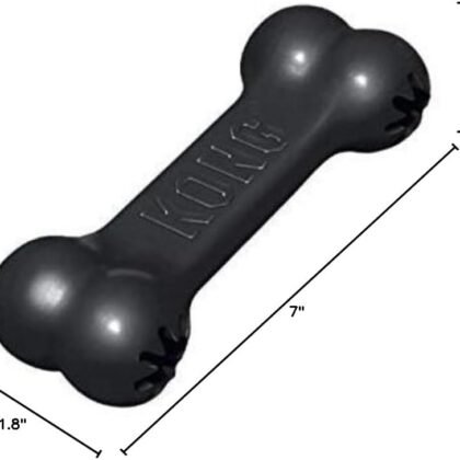 Kong Dog Goodie Bone Extreme (Large Pack of 2, Black)