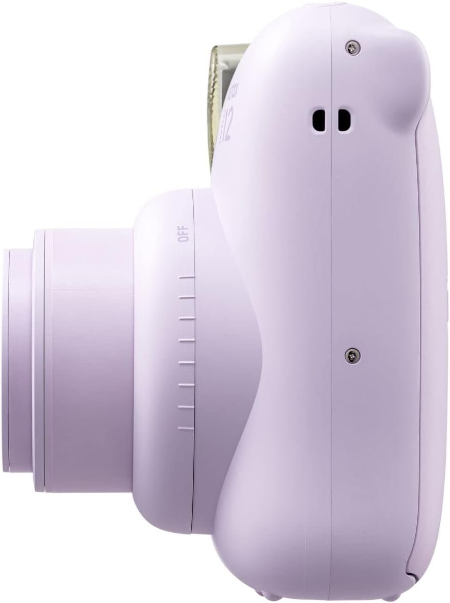 FUJIFILM INSTAX MINI 12 Instant Film Camera (Lilac Purple) Bundle with Fuji Instax Instant Film Single Pack, 10 Prints | Protective Case Purple | Photo Album Purple | Travel Stickers (6 Items) - Image 3