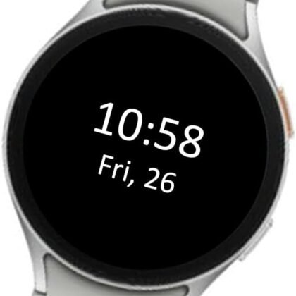 Samsung Galaxy Watch 7 (44mm) AI Smartwatch w/ 1.5" AMOLED, Wear OS 5, Wi-Fi, Bluetooth, Heart Rate, Sleep Apnea & GPS Fitness Tracker, International Model L310 (w/Fast Charger, Silver)