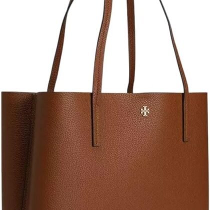 Tory Burch Women's Blake Pebbled Leather Center Zip Tote Purse