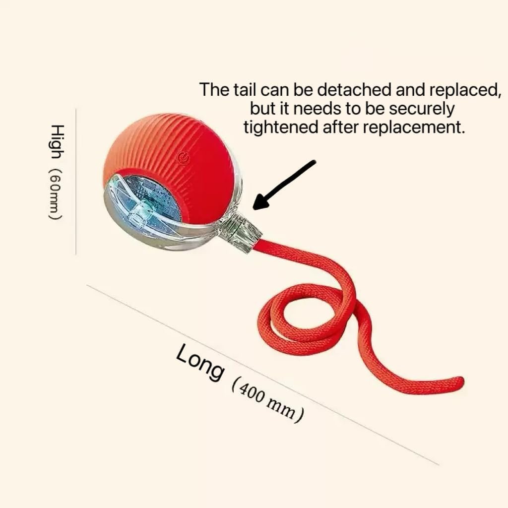 Valentines Day Gifts 2025 New Electric Dog Ball Toy,Electric Ball Dog Toy for Cat,360° Smart Automatic Interactive Rolling Dog Ball, Smart Interactive Pet Toy Ball,Automatic Dog Toy