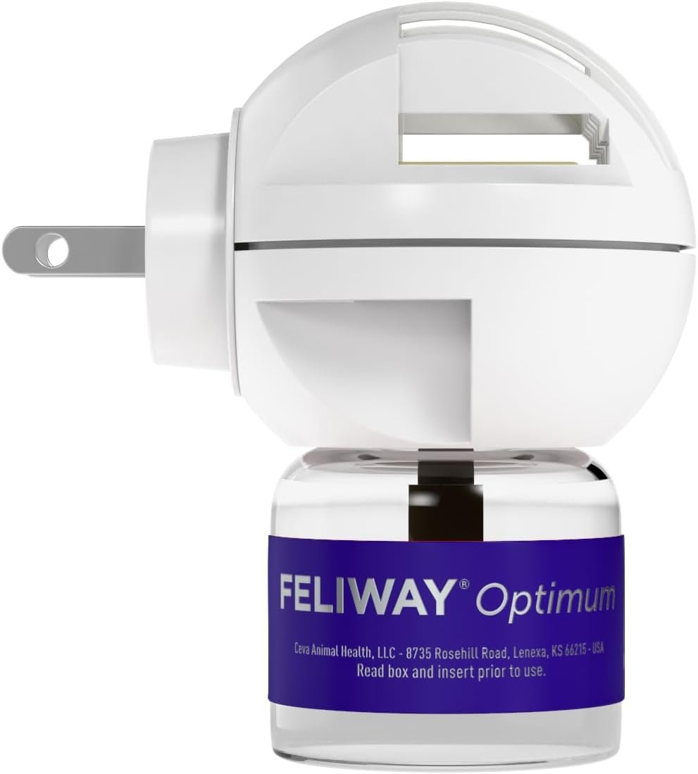 FELIWAY Optimum Cat, Enhanced Calming Pheromone Diffuser: 1 Diffuser Kit & 3 Refills - Image 2