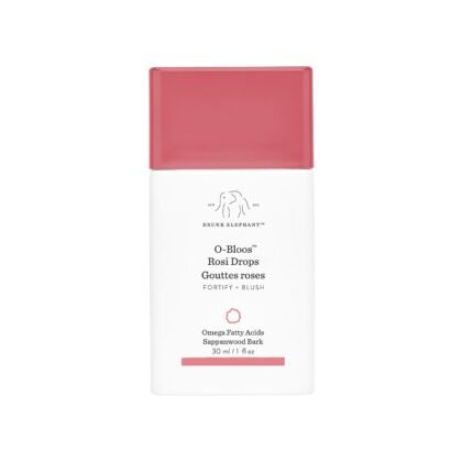 Drunk Elephant O-Bloos Rosi Drops - 30 ml/1 fl oz - Peachy-Pink Color Serum Drops - Clean Clinical Skincare - Cruelty-Free - Dermatologist-Tested - Free of Essential Oils, Silicones, and Fragrance