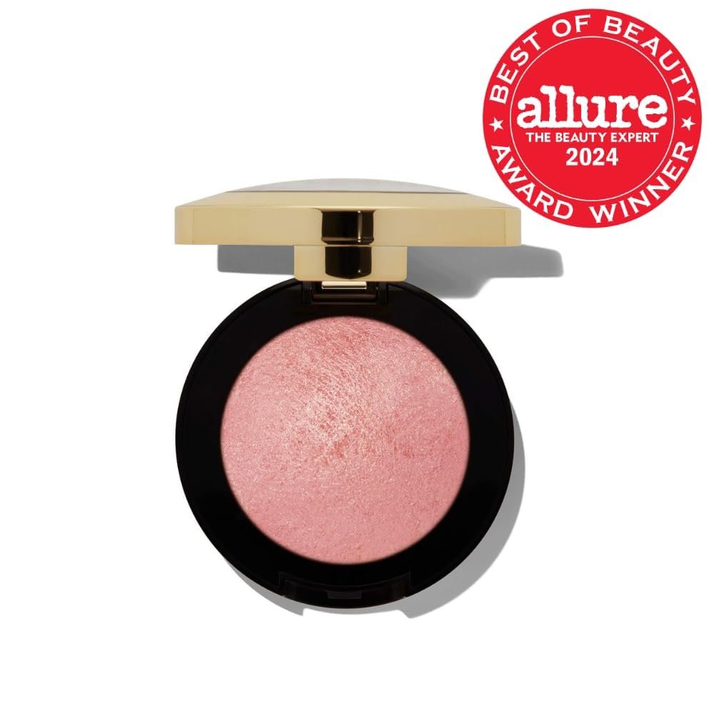 Milani Baked Blush, Powder Blush for Cheeks, Cruelty Free Makeup - Shape, Contour & Highlight Face for a Shimmery or Matte Finish -Dolce Pink - Image 2