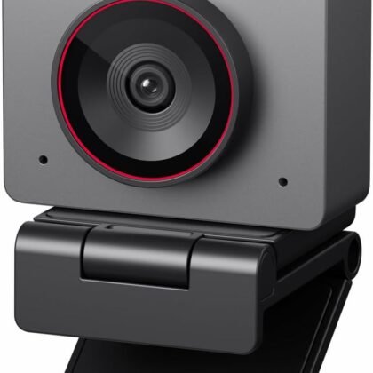 OBSBOT Meet 2-4K Webcam for PC with 1/2" Sensor, AI Framing & Autofocus, Beauty Mode, Lightweight, Gesture Control, HDR, Dual Microphone, 60 FPS, Web Cam for Streaming, Meeting, Gaming. (Space Grey)
