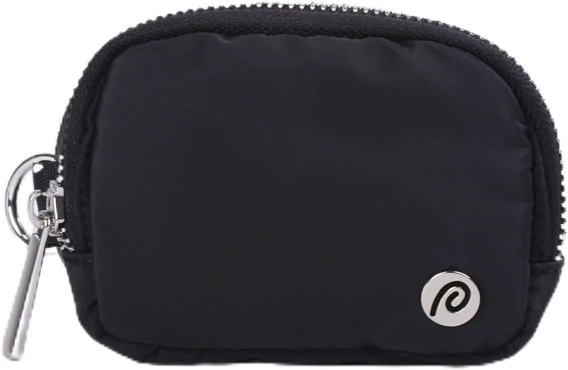 Everywhere Belt Bag Nano for women water repellent with Adjustable Strap for Enjoy Sports and Casual Hands-Free Wallets Black